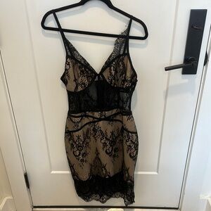 Fashion Nova Black Lace Chemise